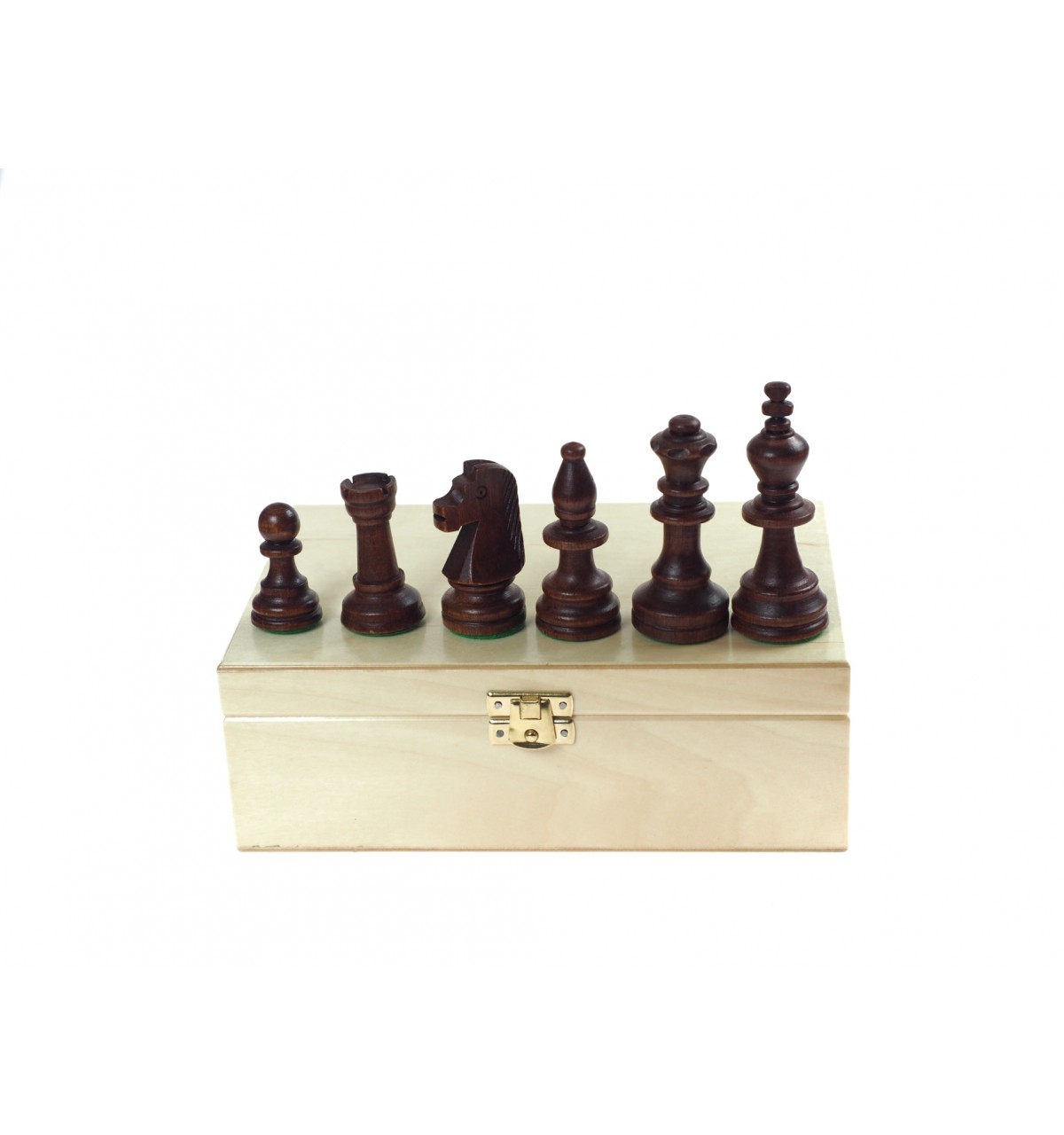 Schachkoffer weiß mit Schachfiguren