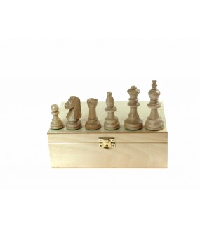 Schachkoffer weiß mit Schachfiguren