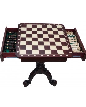 Scacchiera Piana In Legno 12x12 Pollici Fatta A Mano In India Con Pezzi Magnetici
