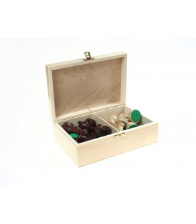 Profi Turnier Schachset weiss Box